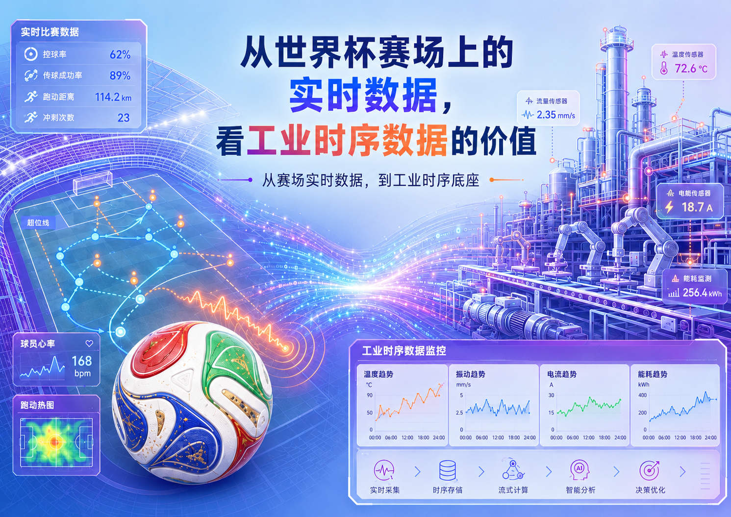 从世界杯赛场上的实时数据，看工业时序数据的价值
